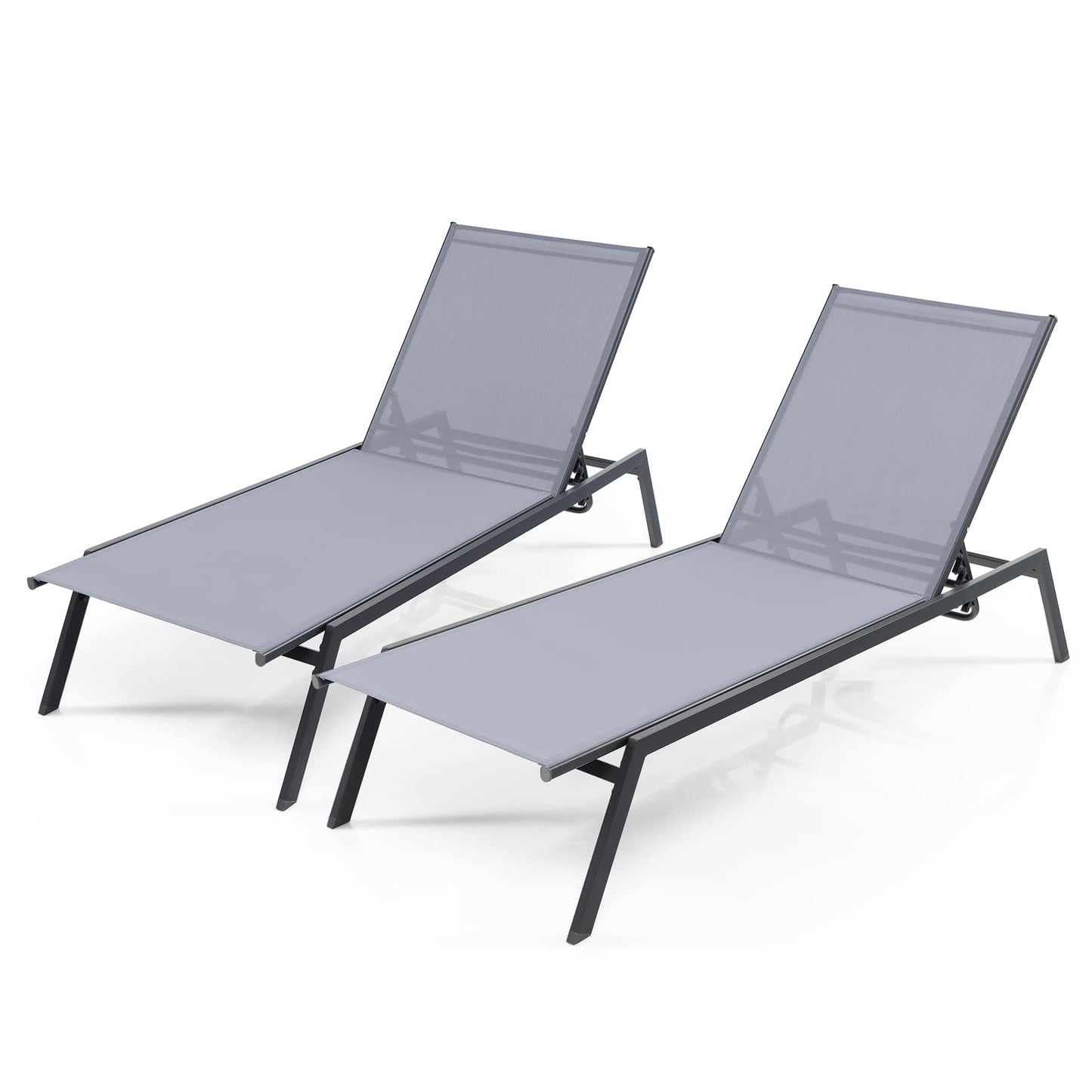 Tangkula Outdoor Adjustable Chaise Lounge Chair