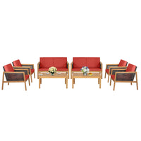 Tangkula Outdoor Acacia Wood Furniture Set - Tangkula