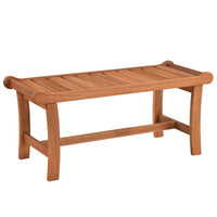 Tangkula 41.5" Outdoor Wood Bench for Park