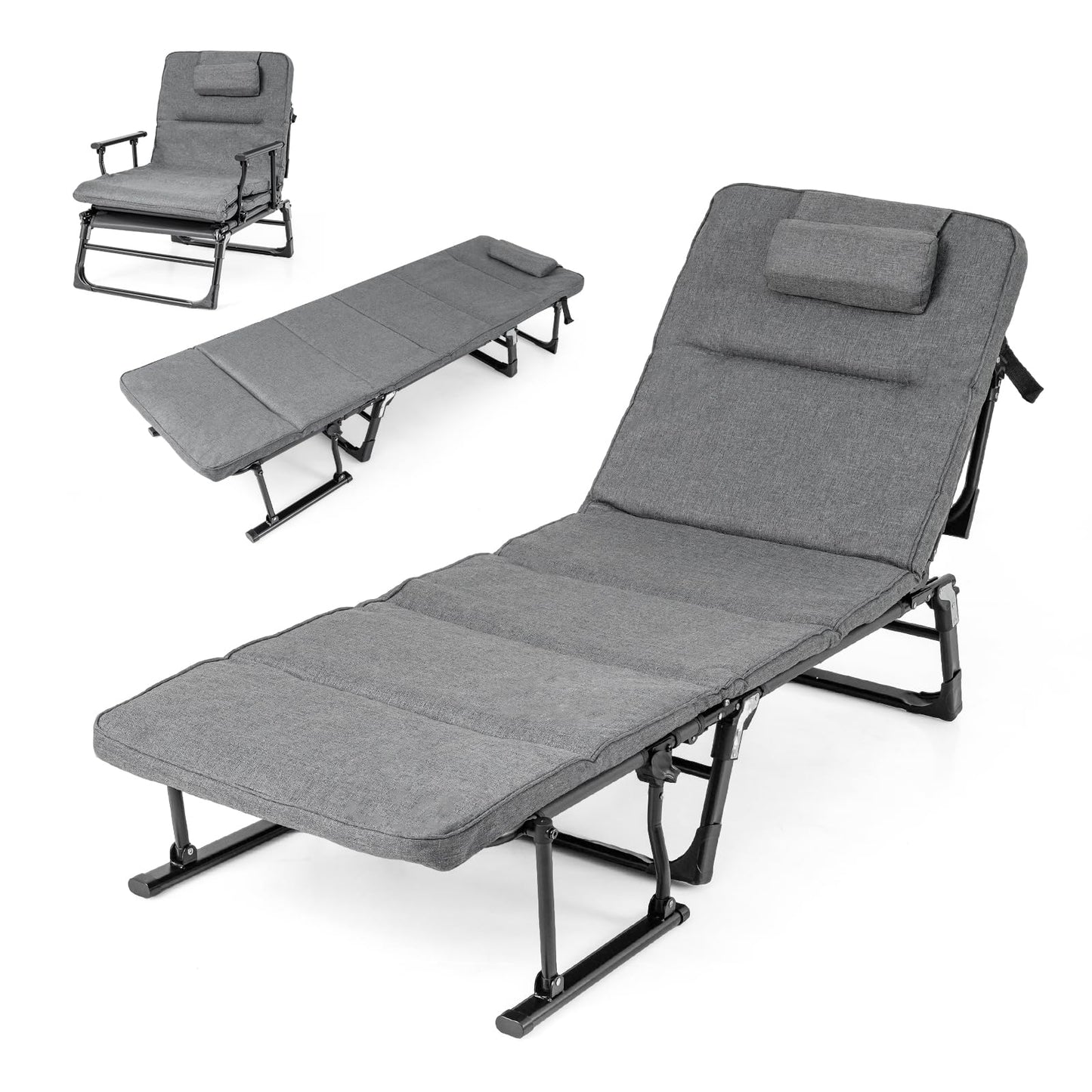 Tangkula Lounge Chair Outdoor with Cushion