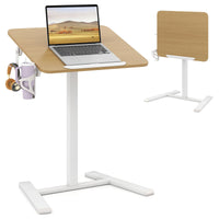Tangkula Chariot de bureau mobile pliable avec plateau inclinable à 90°