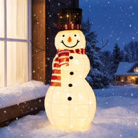 Tangkula 4.2 FT Outdoor Lighted Christmas Snowman