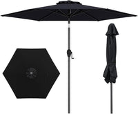 Tangkula Heavy Duty Outdoor Umbrella with Push Button Tilt