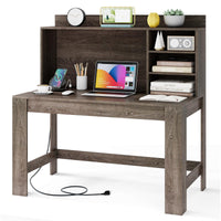Bureau d'ordinateur Tangkula avec huche et station de charge