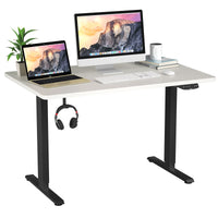 Tangkula Dual Motor Electric Standing Desk with Memory Controller & 2 Cable Holes