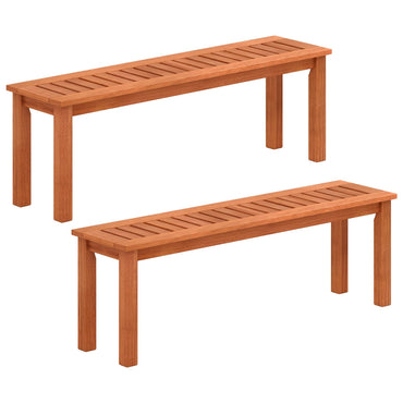 Tangkula 47 Inch Patio Wood Bench for Backyard