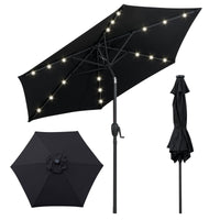 Tangkula 7.5 ft Solar LED Patio Umbrella