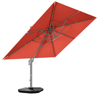 Tangkula 10x13ft Patio Offset Rectangular Umbrella