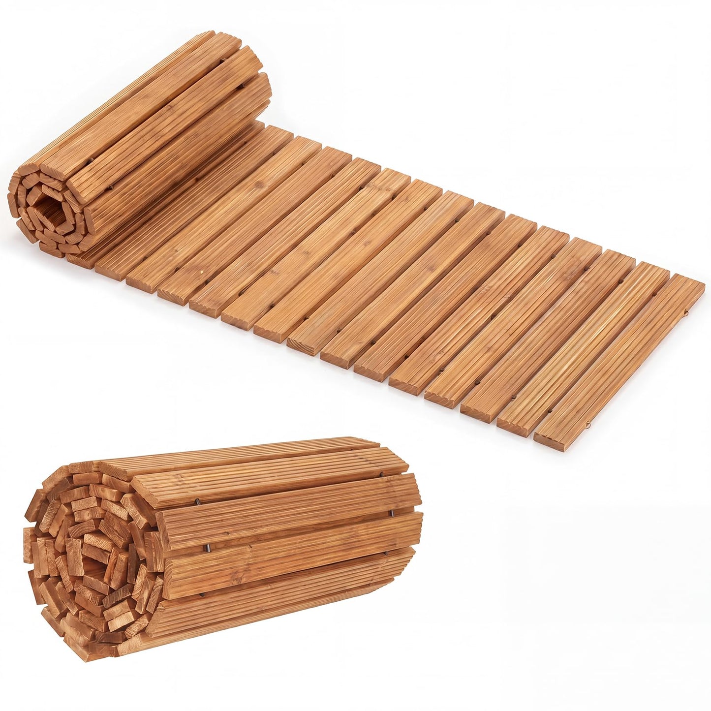 Tangkula 7/8/12 FT Wooden Garden Pathway