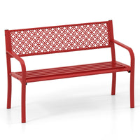 Banc de jardin extérieur Tangkula 50 pouces