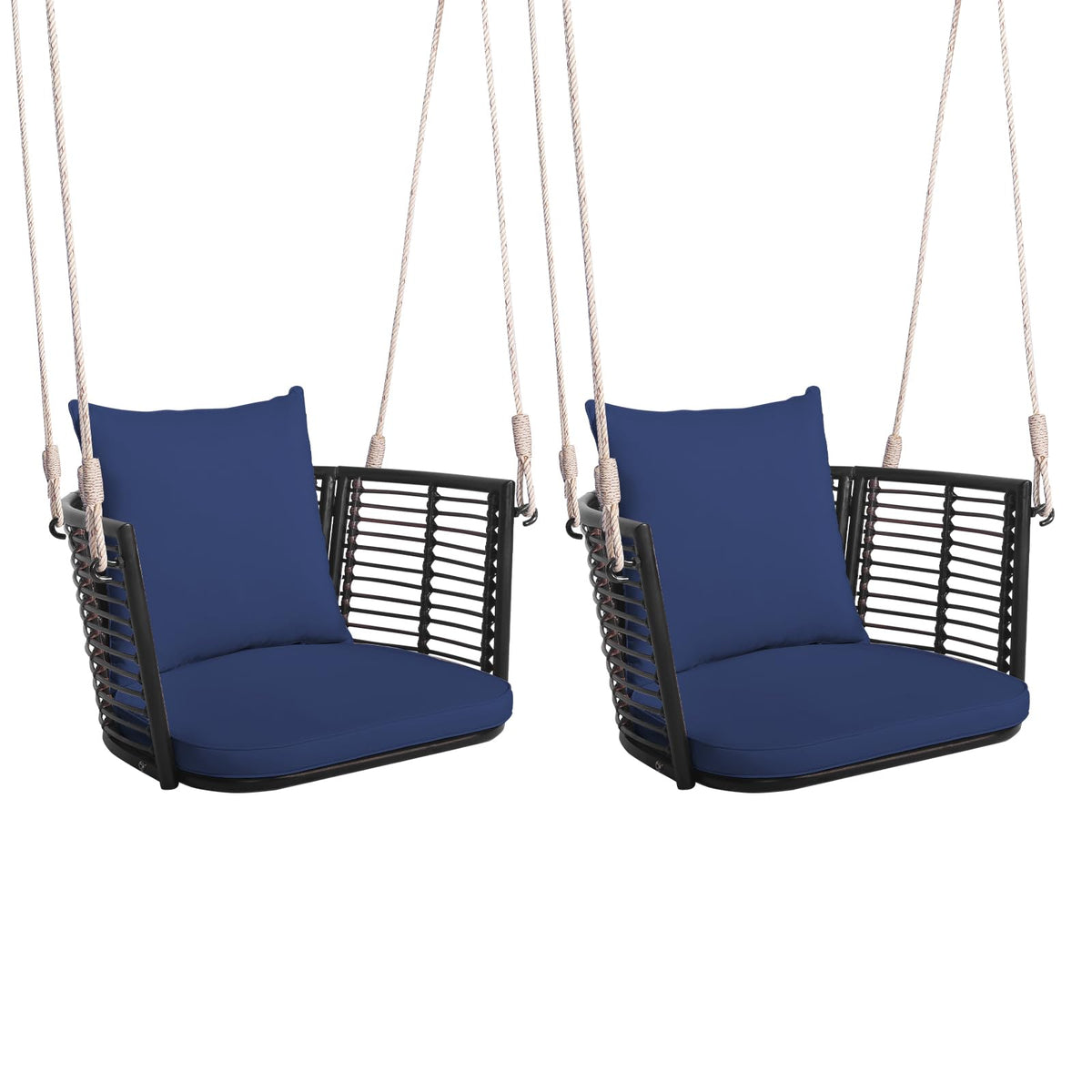 Tangkula Outdoor Metal Porch Swing for Front Porch