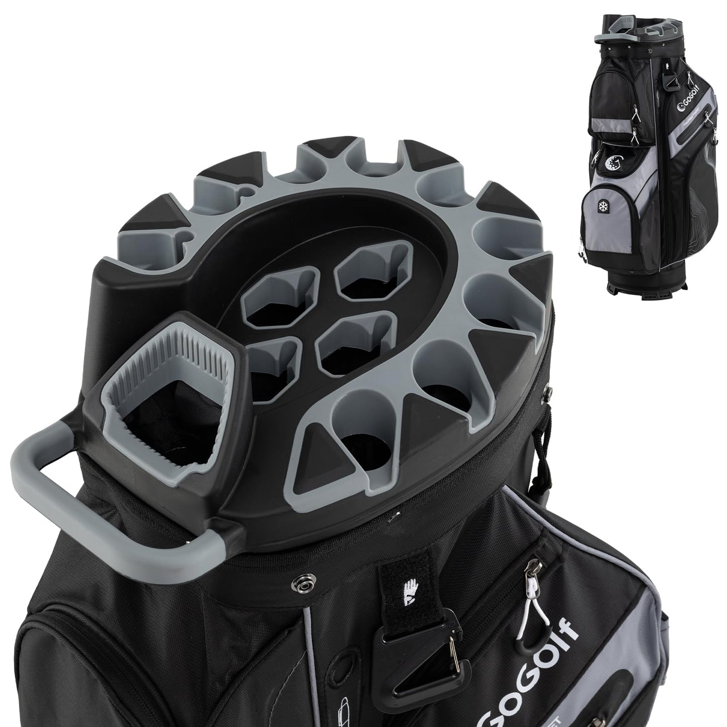 Tangkula Lightweight Golf Club Bag with 11 Pockets