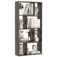 Tangkula 5 Tier Geometric Bookshelf, 48”H Freestanding 8-Cube Open Bookcase, Wooden Storage Display Shelf
