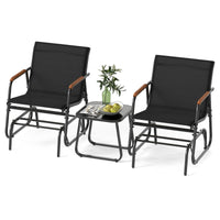 Ensemble de bistro 3 pièces Tangkula pour terrasse
