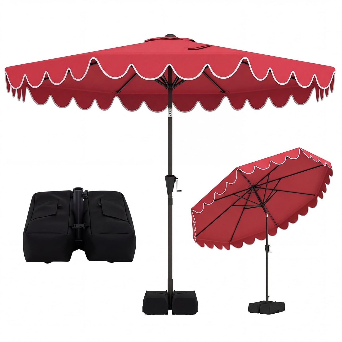 Tangkula 10 FT Patio Umbrella with Base Included