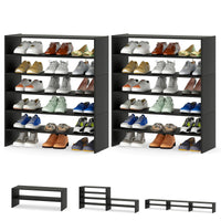 Tangkula Meuble à chaussures vertical 3 en 1