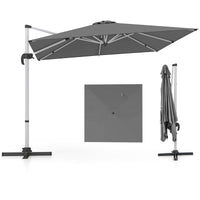 Tangkula 10 ft Square Patio Cantilever Umbrella