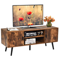 Tangkula Retro TV Stand for TVs up to 55 Inches