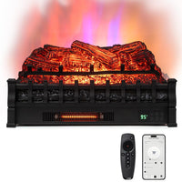 Tangkula 26 Inches Electric Fireplace Insert Log