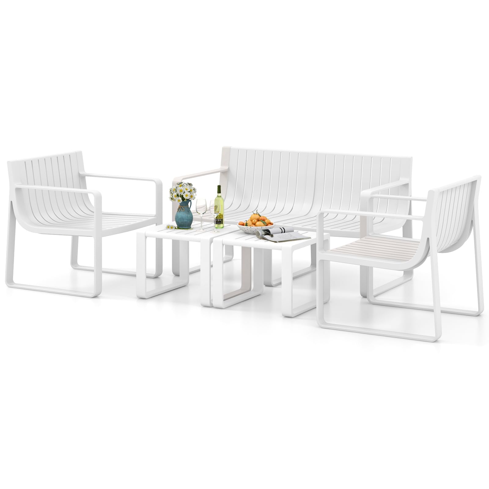 Tangkula 5 Piece Patio Furniture Set