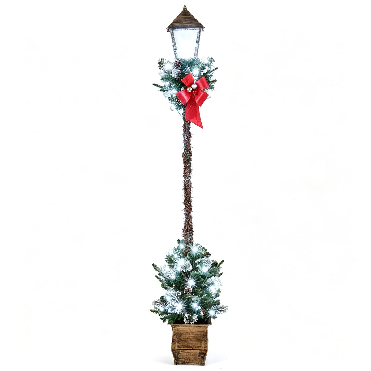Tangkula 6.1 FT Christmas Lighted Street Lamp