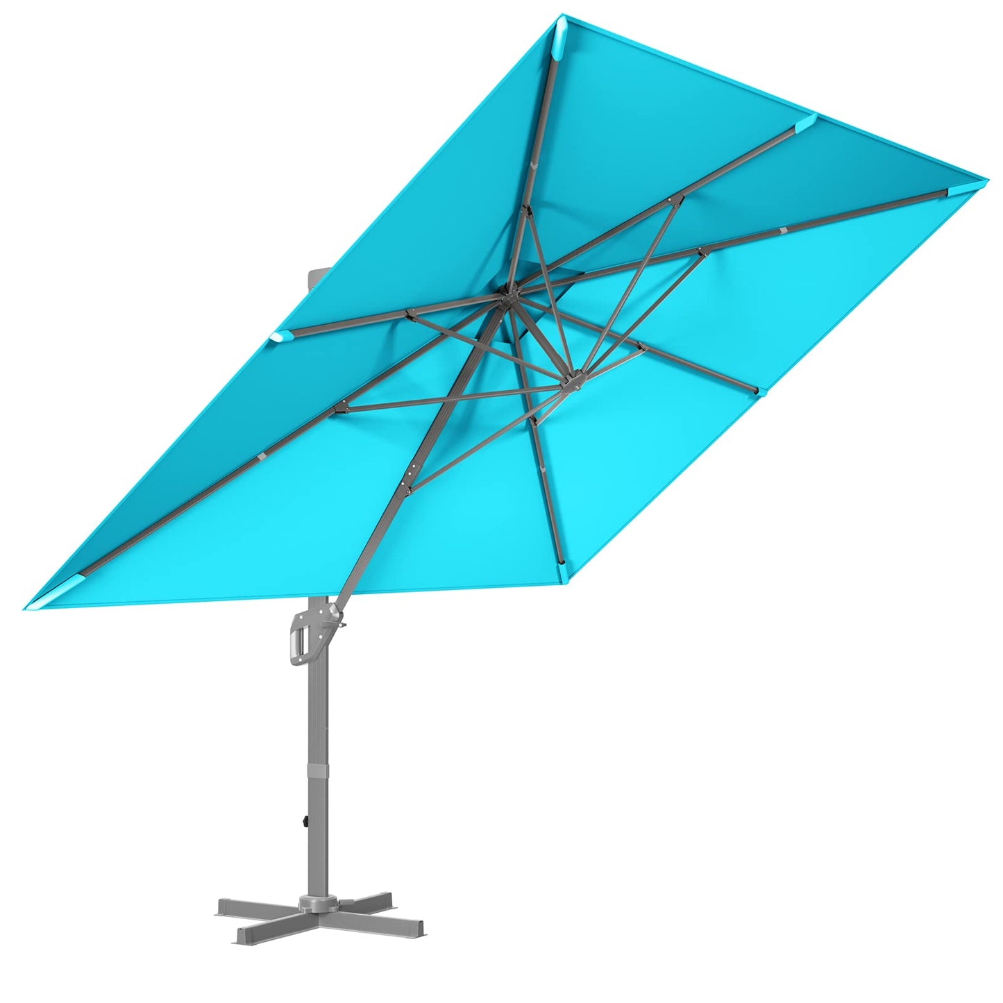 Tangkula 10x13ft Patio Rectangular Umbrella for Market