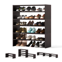 Tangkula Meuble à chaussures vertical 3 en 1