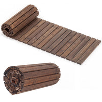 Tangkula 7/8/12 FT Wooden Garden Pathway