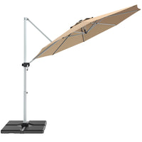 Parasol de terrasse Tangkula 3,35 m pour jardin, terrasse, piscine