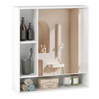 Tangkula Bathroom Cabinet with Mirror for Living Room