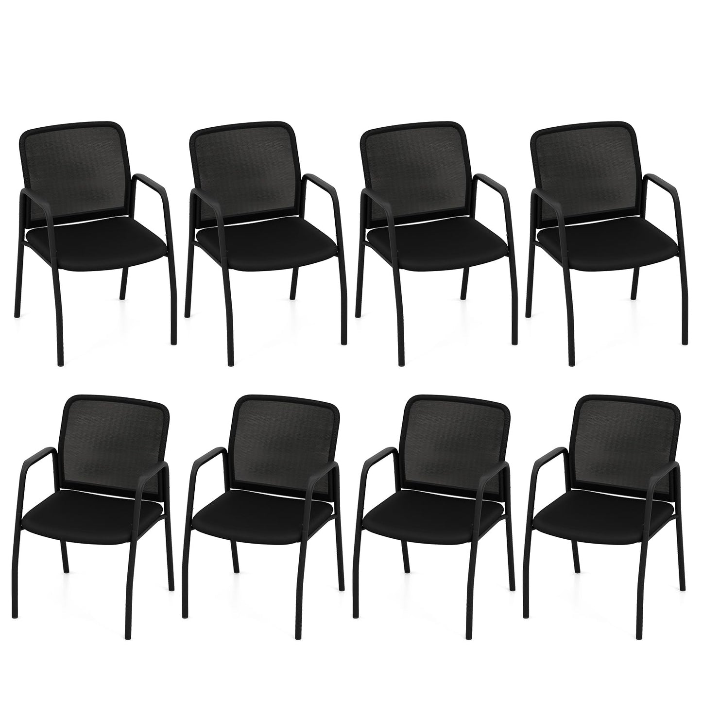 Tangkula Conference Chairs, Office Guest Chairs with Ergonomic Mesh Backrest