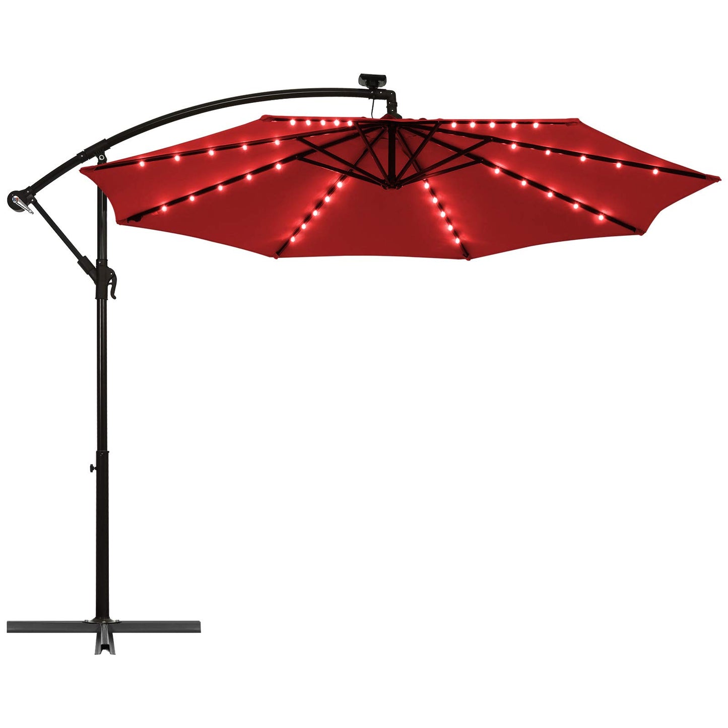 TANGKULA 10 Ft Patio Offset Umbrella for Backyard