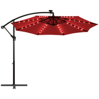 TANGKULA 10 Ft Patio Offset Umbrella for Backyard