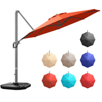 Tangkula 11 Ft Patio Cantilever Umbrella for Backyard Deck Poolside