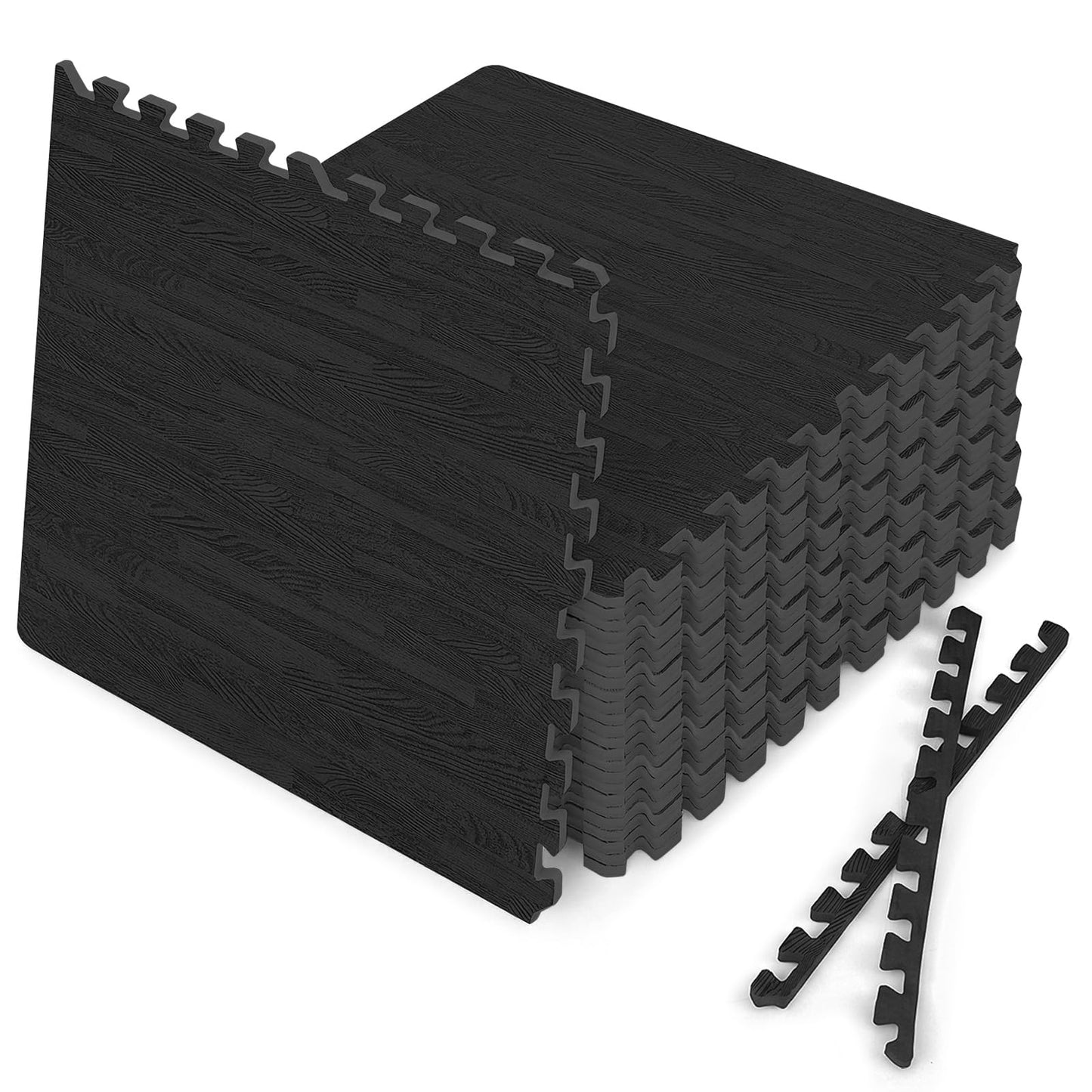Tangkula 25 Tiles Foam Flooring Mats with Border
