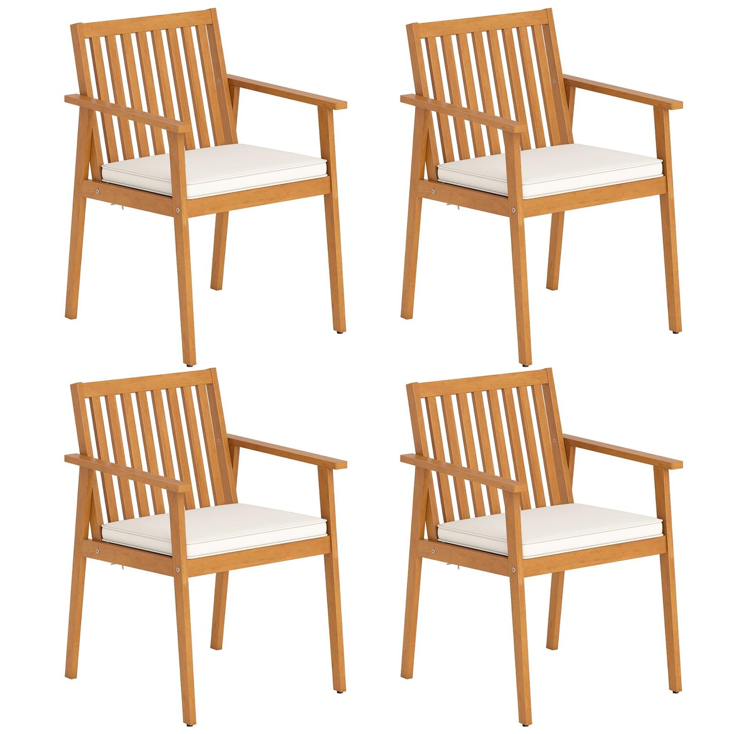 Tangkula 2/4 Pieces Patio Dining Chairs