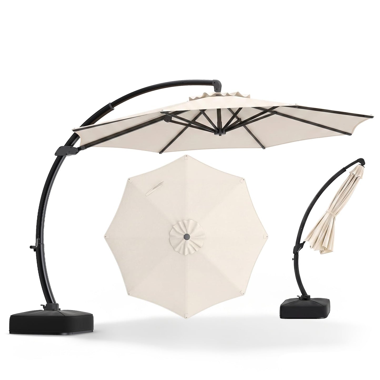 Tangkula 11FT Patio Umbrella with Base Included