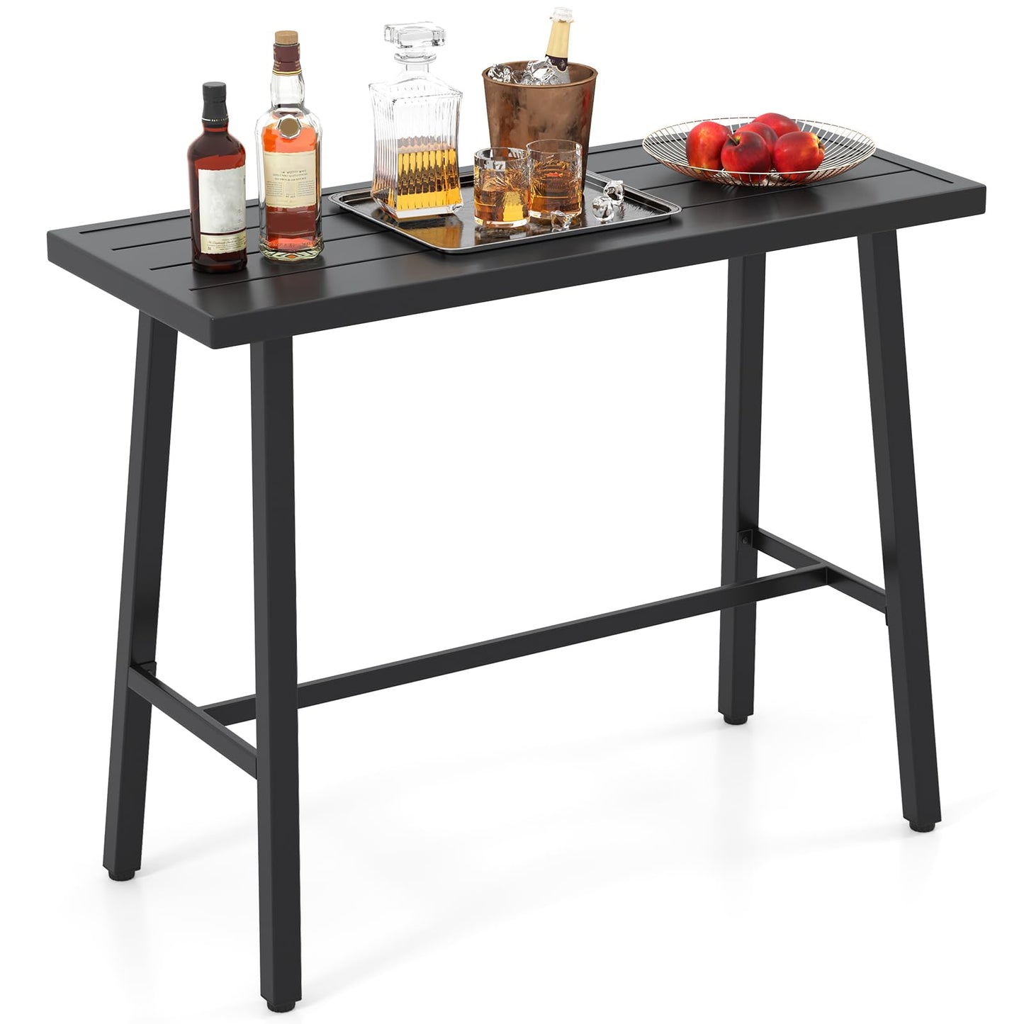 Tangkula 36" Patio Counter Height Bar Table