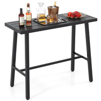 Tangkula 36" Patio Counter Height Bar Table
