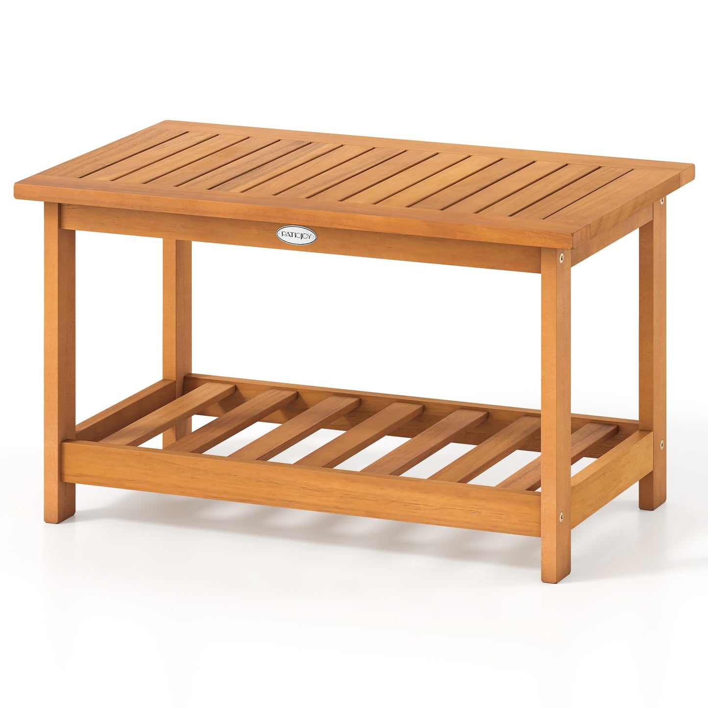 Tangkula Table basse d'extérieur en bois d'acacia