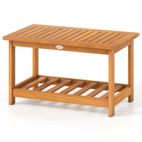 Tangkula Table basse d'extérieur en bois d'acacia
