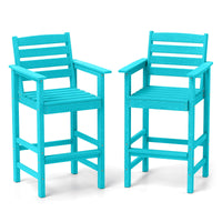 Tangkula Chaises de bar Adirondack pour terrasse, lot de 2/4