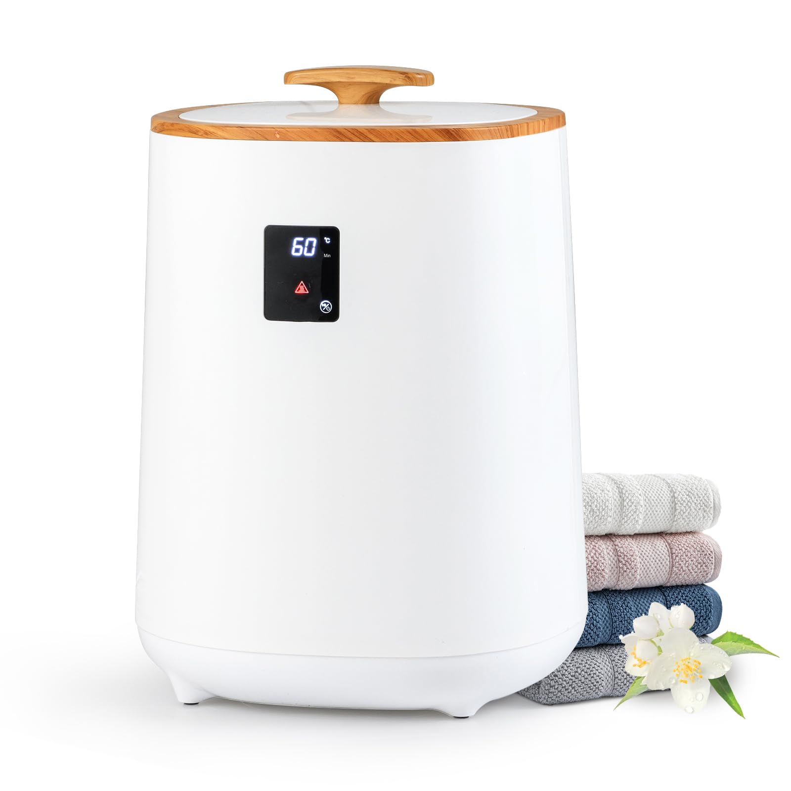 Tangkula Luxury Towel Warmer Bucket with Auto Shutoff & 1 Button Start