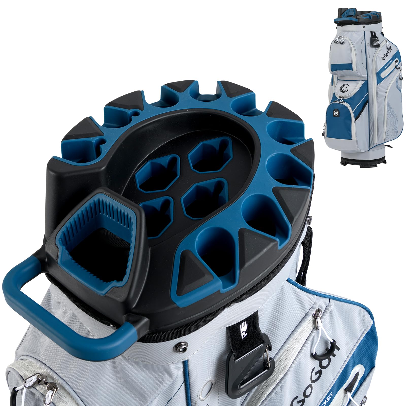 Tangkula Lightweight Golf Club Bag with 11 Pockets