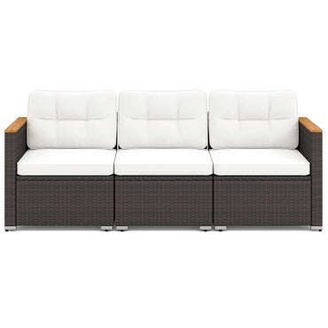 Tangkula 3-Seat Patio Couch Sofa
