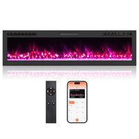 Tangkula 68” Wi-Fi Enabled Electric Fireplace