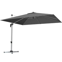 Tangkula 10ft Patio Cantilever Umbrella w/Cross Base
