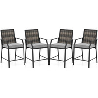 Tangkula Patio Bar Stools（w/Armrest）