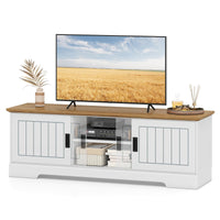 Tangkula 59” Farmhouse TV Stand for TVs up to 65”