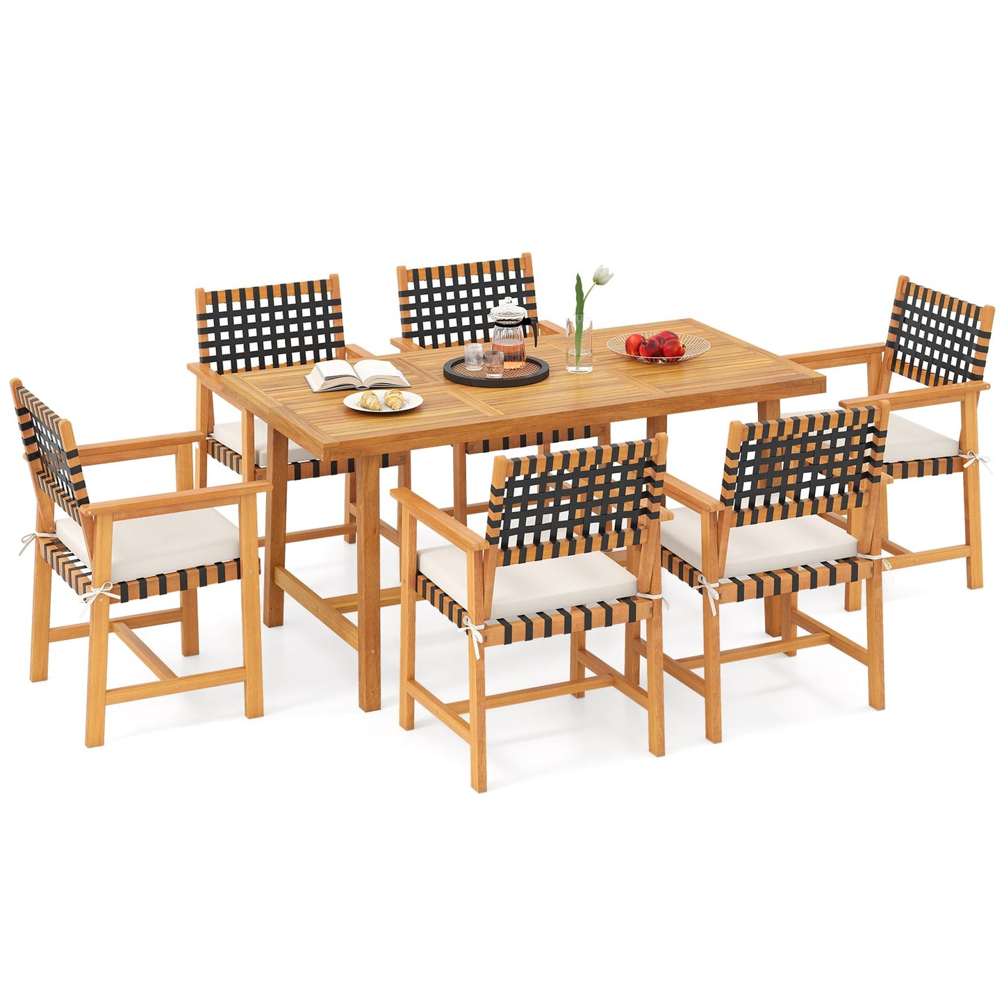 Ensemble de salle à manger Tangkula 3 pièces pour 4 personnes